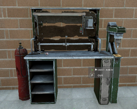 Craft Bench placed indoors