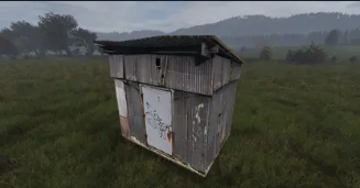 Small shed used as the teleport exit template